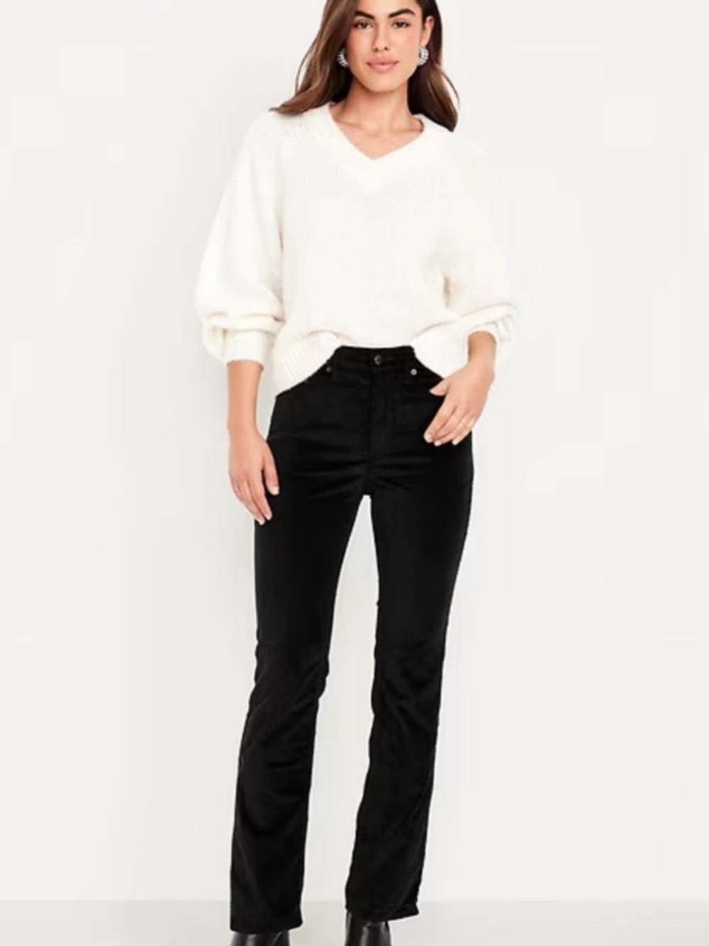 NWOT GAP Women's Velvet Black Boot Cut Jeans